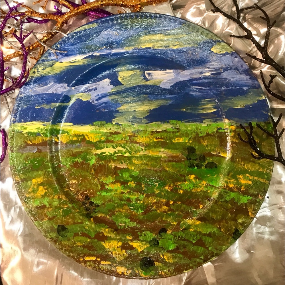 💙💛Home Decor Plate💛💙